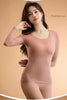 Seamless Thermal Underwear Women Sexy Ladies Autumn Winter Bottoming Shirt Trousers Female Single Layer Thermal Shaping Clothes