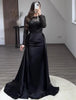Women Party Dress Long Sleeve Sequins Empire Mesh Elegant O-neck Lady Big Swing Banquet Temperament Clothing