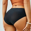 9 Pcs Seamless Ice Silk Panties for Women Breathable Soft Comfort, Solid Color Teen Girls Panty, One-Piece Design