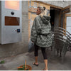 Solid Hooded Quilted Padded Coats Women's Drawstring Zipper Pockets Stand Collar Thicken Jackets Ladies Winter Outwear