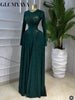 Women Lace Up O-neck Long Sleeve Big Swing A-line Maxi Dress Sexy Parties Education Vacation Long Dresses Vestidos