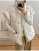 Autumn Winter Simplicity Comfortable Women's Cotton Vest Temperament Versatile Ladies Down Cotton Waistcoat Jackets