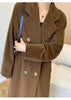 101801 Women Coat Winter Women's Jacket 10% Cashmere 90% Wool Classic Camel Wool Coat