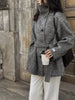Autumn Winter Stand Collar Women's Double-faced Woolen Coat Korean Single Breasted Thick Overcoat DB5065