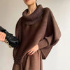 2 Pieces Sets For Women Beading Loose Shirts With Wide Leg Pants Female Elegant Clothing Spring Autumn 2DB2230