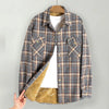 Winter Plus Velvet Thick Warm Plaid Shirt Coat Women Harajuku Long Sleeve Casual Check Blouse Thermal Fleece Woman Outwear