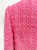 High Street FW Designer Jacket Women's Slim Fitting Tassel Fringed Tweed Blazer