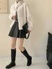 Eco-friendly Mink Fur Windproof Stand Collar Faux Mink Coat For Women Warm Winter Thick Jackets With Pockets 2DB5167