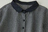 Patchwork Black White Plaid Autumn Dresses Office Lady Work Dress Japanese Style Women Spring Casual Long Clothing