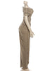 Mesh Patchwork Long Dress Woman Skew Collar Hollow Design Off Shoulder Midnight Prom Party Ruched Elegant Vestidos