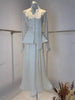 Elegant Skirt Sets For Women Floral Long Sleeves Waist Bandage Blazer Coat With Maxi Pleated Skirt Outfits 19DA1782