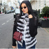 Street Faux Fur Patchwork Jacket Women Design Sense Long Sleeves Casual Female Coat Autumn Winter Lady Streetwear