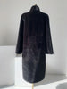 Winter Long Black Elegant Stylish Thick Warm Fluffy Hairy Soft Faux Mink Fur Coat Women Stand Collar Sashes