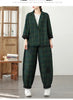 Checkered Blazer Suit For Women Spring And Autumn Korean Version Two-Piece Set Jacket Loose Harem Pants Oversized w1435