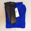 Knitted Bodycon Dress Bottoming Women Soft Elastic Turtleneck Sweater Autumn Winter Midi Party Dresses With Belt