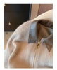 Patchwork Zipper Cropped Cardigan Women Thick Autumn Knitted Sweater Bomber Jacket Vintage 2000s Short Fitted Knitwear Coat