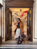 Brown Crocodile Embossed Faux Leather Trench Coat Lapel Single Breasted Straight Front Pockets Autumn Winter Fit Jacket
