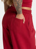 Contrastline Wide Leg Joggers Women Cotton Running Trousers Mid Waist Casual Loose Sports Yoga Pants With Back Pocket