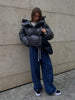 Winter Warm Cotton Puffer Jackets Women's Loose Parkas Coat Vintage Bread Jacket Outwear Office Ladies Quilted Jacket
