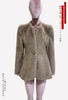 Autumn Winter Elegant Chic Short Fitted Faux Fur Blazer Women Single Button Puff Sleeve Fluffy Jacket