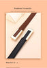 Genuine Leather Belt for Women; Cowhide Waist Belt; Versatile Smooth Buckle; Dress Decoration Belt for