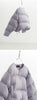 Collarless Short down Jacket, Petite Size, 90% White Duck down Puffer Jacket, Thickened Women's Coat