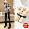 Women Lamb Fleece Leggings Female Winter Cashmere Thick Letter Thicken Thermal Cotton Pants 500g Ladies Legging Warm Tights