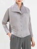 Short Jacket For Women Spring Casual Temperament Loose Large Lapel Single Breasted Pleated Coat 2DA8011