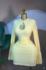 Women Stand Collar Elastic Bodycon Midi Mini Dress Satin Fall Winter Cocktail Even Birthday Party Dresses