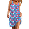 Women's A-line Slip Dress Girls Elegant Tie Dye Clothes Casual Clothes Woman Loose Daily Wear Streetwear Lady Soft Dresses