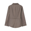 Women Elegant Striped Blazer Suit Slim Button Blazer or Wide-leg Pants Spring Fall Mujer Commute Pants Set