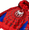 Gothic Dark Spider Print Hooded Cardigan Loose Sweater Jacket Women