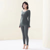 Winter Women Thermal Underwear Seamless Comfortable Double-layer Thermal Underwear Ultra-thin Autumn Clothes Pants Base Set