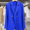 Women's Blazer Spring Autumn Korean Long Sleeve Office Straight Suit Jacket Casual Loose Street Blazers Coats
