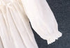 Spring Women Japanese Small Fresh Lace Collar Embroidery Solid Color Dress