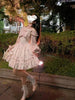 Sweet Bow Corduroy Long Sleeve Tops Women+ Y2k Gentle Slim Waist Bottoming Camisole Floral Dress Spring Two Piece Sets