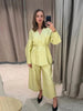 White Stand Collar Long Pant Suits Women Chic Solid Full Sleeves Single Breasted Loose Pants Set Lady Daily Street Outfit