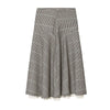 TFAFXY2026 Spring Casual Chic Women Checked Stand Collar Single Breasted Zipper Pockets Jacket Midi Skirt Street Set