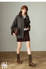 Women Coat Winter 100% Sheep Wool Corduroy Plaid Patterned Patchwork Woolen Coat