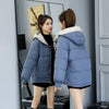 Winter Thickened Warm Parkas Women Casual Hooded Cotton Padded Jacket Woman Students Long Sleeved Quilted Short Coats