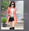 2026Spring Autumn Windbreaker Coat Women Slim Mid Long Lace Trench Coat Female Casual Double-breasted Outerwear Tops