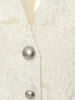 Beige Jacquard Perspective Big Size Elegant Blazer Women V-neck Long Sleeve Jacket Spring Autumn 1DH7169