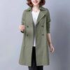Spring Autumn Comfortable Women's Trench Coat Mid Length Version Temperament Female Windbreaker Outerwear