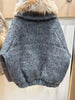 Thickened Warm Wool Jacket Goose Down Coat Casual Style Women Outerwear Oversized Fox Fur Collar Down Jacket Female