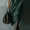 Vintage Solid Suede Female Clothing Autumn Turn-down Collar Button Pullover Dress Winter Long Sleeve Woman Party Dresses