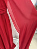 High Street Designer Party Vestido Women's Drifting Sleeves Chiffon Pleated Holiday Long Dress