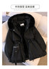 Detachable Pai Overcomes Women's Winter Casual Down Cotton Thicken Hooded Coat Female loose Warm Wool Overcoat