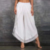 Lace Harem Pant Women Loose Solid Wide Leg Arc-Shaped Cutting Pants Women Lace Long Leggings Oversize 5Xl