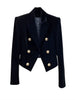 Velvet Double Breasted Shirt With A Slimming And Versatile Style Suitable For Short Stature Short Suit Jacket Women