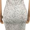 Women Tassel Side Sequins One Shoulder Skew Neck Bodycon Midi Maix Irregular High Low Long Dress Sexy Night Party
